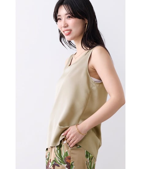 【MICA&DEAL】 0126201111 サテンタンクトップ