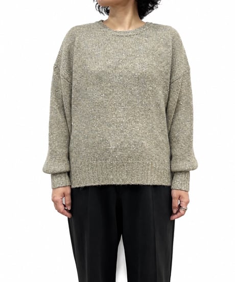 【siro de la bonte 26AW】R653113 glitter yarn L/S　pullover