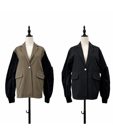 【siro de la bonte 26AW】R653313 solid twill docking tailored MA-1
