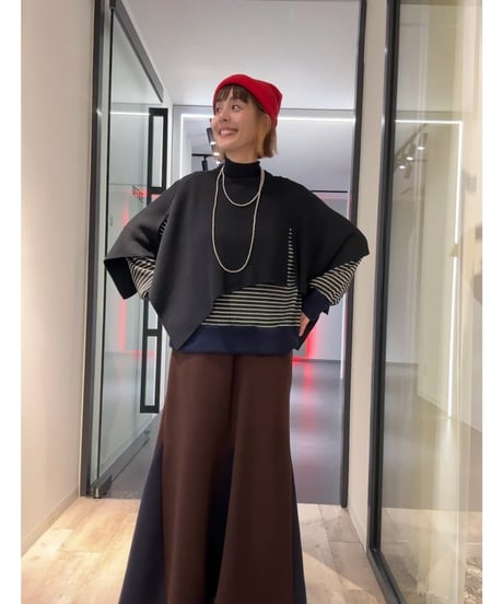 【sfide -スフィーデ-】 Poncho KNIT NO.1263002