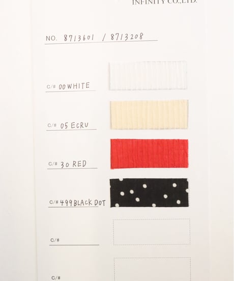 【LE MELANGE| '27 Spring Collection】 COTTON DOBBY STRIPE /DOT PRINT クロス刺繍ワンピース 8713601／３月中旬から４月上旬発送予定