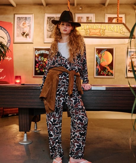 【LE MELANGE | '27 Spring Collection】IPEKARプリントイージーパンツ　8713503／１月下旬から２月中旬発送予定