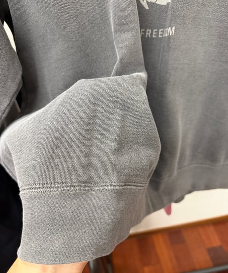 【LE MÉLANGE '26 winter collection】8651006 9.5OZ GARMENT DYED BACK FLEECE PILE 製品洗い