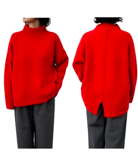 【siro de la bonte 26AW】R653109 whip yarn bottleneck pullover