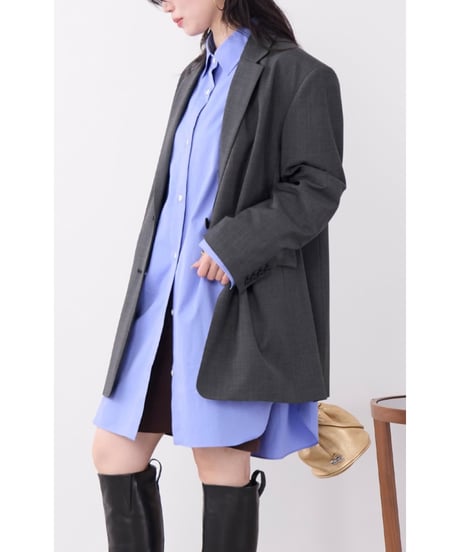【MICA&DEAL】 0126305100 多機能素材-ビッグテーラードジャケット