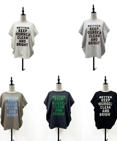 【siro de la bonte | '27 Spring Collection】30/-highgauge cotton message　tuck Ｔshirt R713222