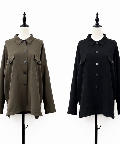 【siro de la bonte | '27 Spring Collection】 stretch linen like twill shirt jacket R713305