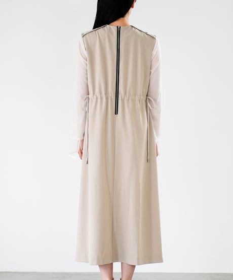 【Lallia Mu】レースドッキングワンピース 2711391／2月上旬～2月中旬発送予定