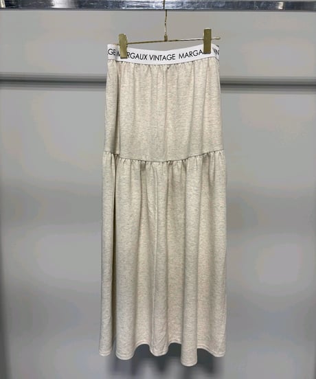 【MARGAUX VINTAGE 26AW】 MG  SK - 26142 - A ロゴウエストギャザースカート