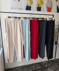 【Lallia Mu】38. ドレープジャージーパンツ 2711795／2月上旬～2月中旬発送予定