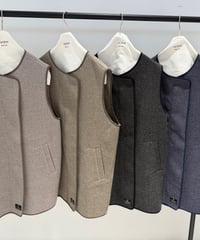 【ayane '26 winter collection】876829 ウールライクツイルノーカラージレ