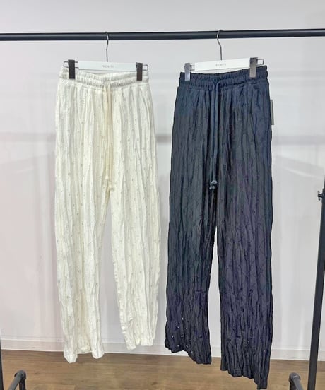 【PRIORITY | Pre-Order '27 Spring Collection】クリンクルレースパンツ P71006JT／1月中旬より発送予定