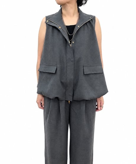 【siro de la bonte | '27 Spring Collection】 stretch twill balloon vest R713301