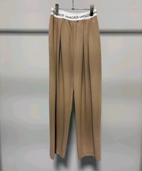 【MARGAUX VINTAGE 26AW】MG  PT - 26141 - A ロゴウエストタックパンツ