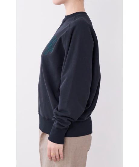 【MICA&DEAL】 0126309089 "MDL"フロッキーロゴプリントスウェット