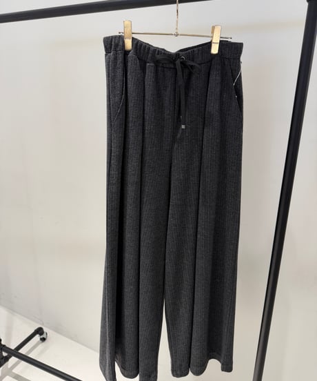 【ayane '26 winter collection】876818 ヘリンボーンジャガードポンチタックワイドパンツ