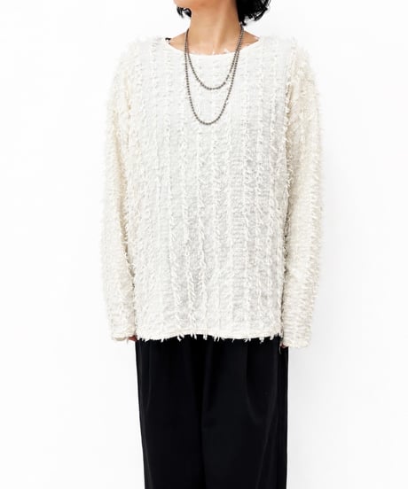 早期ご予約送料無料！【siro de la bonte 26AW】R653202 cut Jacquard L/S pullover