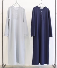 【LE MELANGE| '27 Spring Collection】トリコットシアーサッカーストライプ柄ワンピース 8711601／２月中旬から３月上旬発送予定