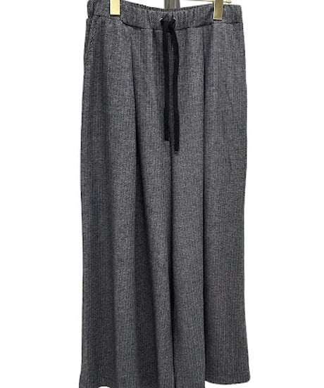 【ayane '26 winter collection】876818 ヘリンボーンジャガードポンチタックワイドパンツ