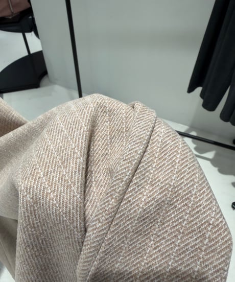 【ayane '26 winter collection】876818 ヘリンボーンジャガードポンチタックワイドパンツ