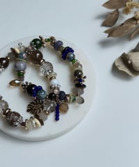 【charmaer 27 Early spring】297145 アンティークビーズブレス