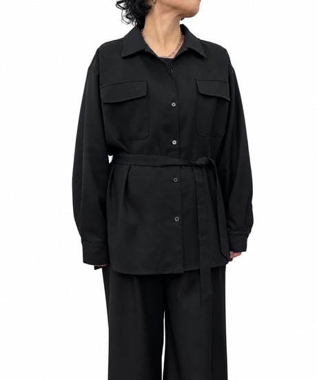 【siro de la bonte | '27 Spring Collection】 stretch twill shirt jacket R713303