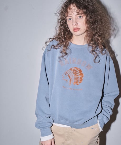 【LE MÉLANGE '26 winter collection】8651006 9.5OZ GARMENT DYED BACK FLEECE PILE 製品洗い