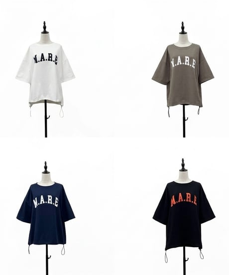 【siro de la bonte | '27 Spring Collection】 40/20SWEAT（ミニ裏毛） S/S pullover（ドローコード付き） R713207