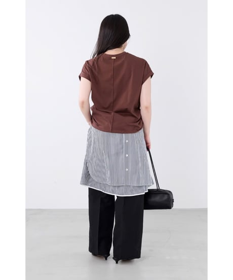 【MICA&DEAL】  0126209203 接触冷感-フォトプリントフレンチスリーブT-shirt