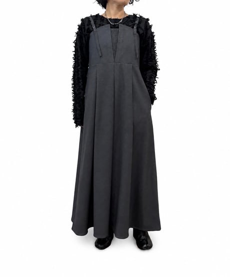 【siro de la bonte 26AW】R653305 stretch flannel jumper skirt