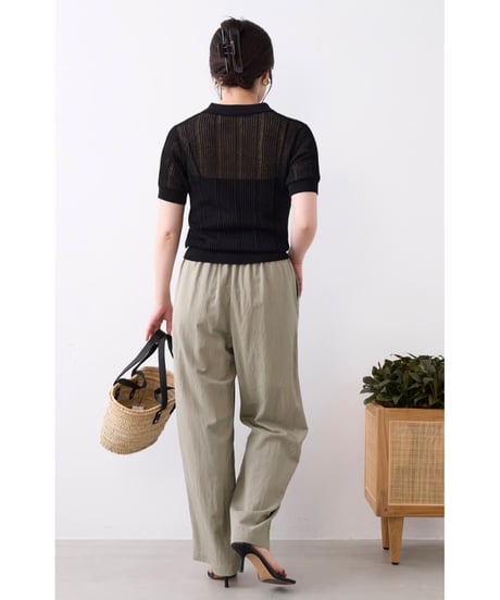 【MICA&DEAL】 0126203155 ハイツイストドライタッチイージーパンツ
