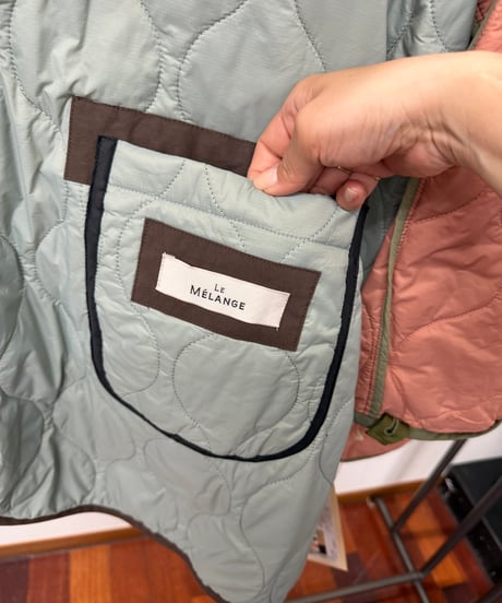 【LE MÉLANGE '26 winter collection】8653902 NYLON RIPSTOP（REVERSIBLE）
