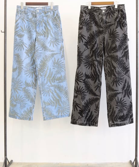 【LE MELANGE | '27 Spring Collection】 STONE BIO 12ozフロッキープリントデニムパンツ　8713502／１月下旬から２月中旬発送予定
