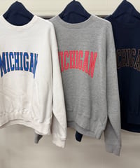【LE MÉLANGE】8651004・8651005 10OZ 30/7 FRENCH TERRY Michigan スウェットプルオーバー製品洗い