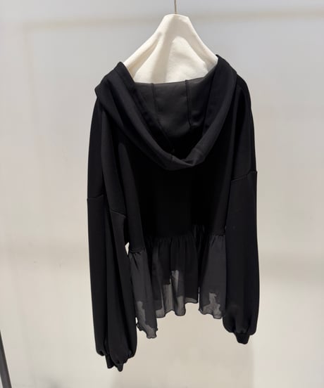 【ayane '26 winter collection】876823 ポンディングフーディドッキングブラウス