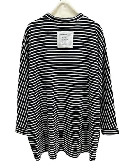 【ayane '26 winter collection】876821 ヘンリーネックボーダーロンT