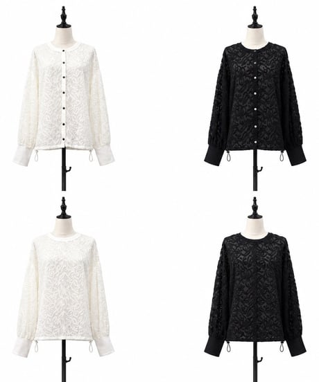 【siro de la bonte | '27 Spring Collection】cut Jacquard 2way shirt R713313