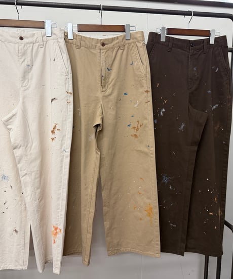 【LE MÉLANGE '26 winter collection】8653501 COTTON TWILL STONE BIO + PAINTED