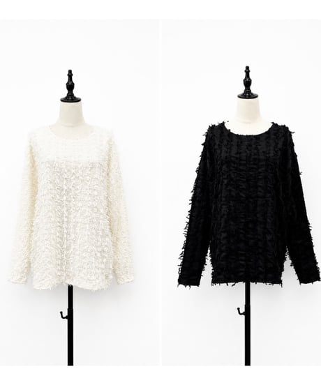 早期ご予約送料無料！【siro de la bonte 26AW】R653202 cut Jacquard L/S pullover
