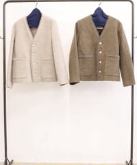 【LE MÉLANGE】8653801 ジャケット RE; NEWOOL 1/10 NEP TWEED