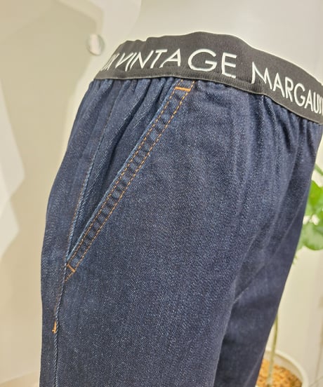 【MARGAUX VINTAGE】 PT - 26083 - A ワンウォッシュデニムスリムパンツ