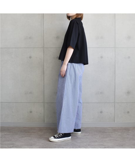 【AUG】 862313 クールタッチ天竺 6分袖クロップド Tee｜接触冷感
