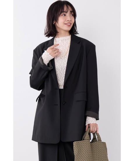 【MICA&DEAL】 0126305100 多機能素材-ビッグテーラードジャケット