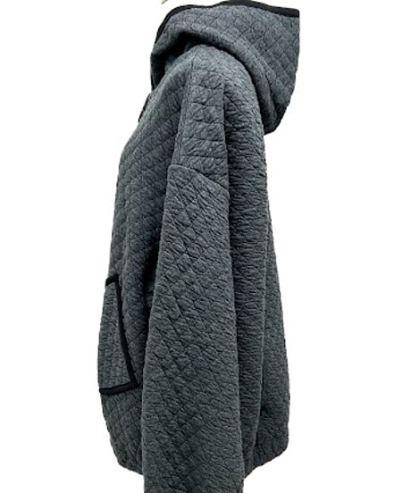 【ayane '26 winter collection】876812 キルト地ジップアップパーカー