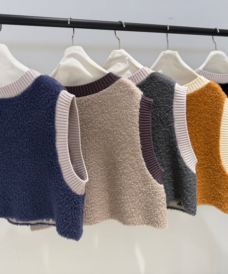【ayane '26 winter collection】876837 ロゴニットベスト