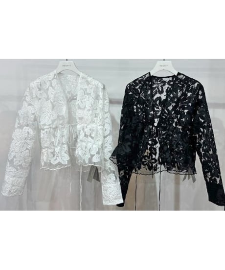 【PRIORITY | Pre-Order '27 Spring Collection】ケミカルレースカーデ P71081KR／1月末より発送予定