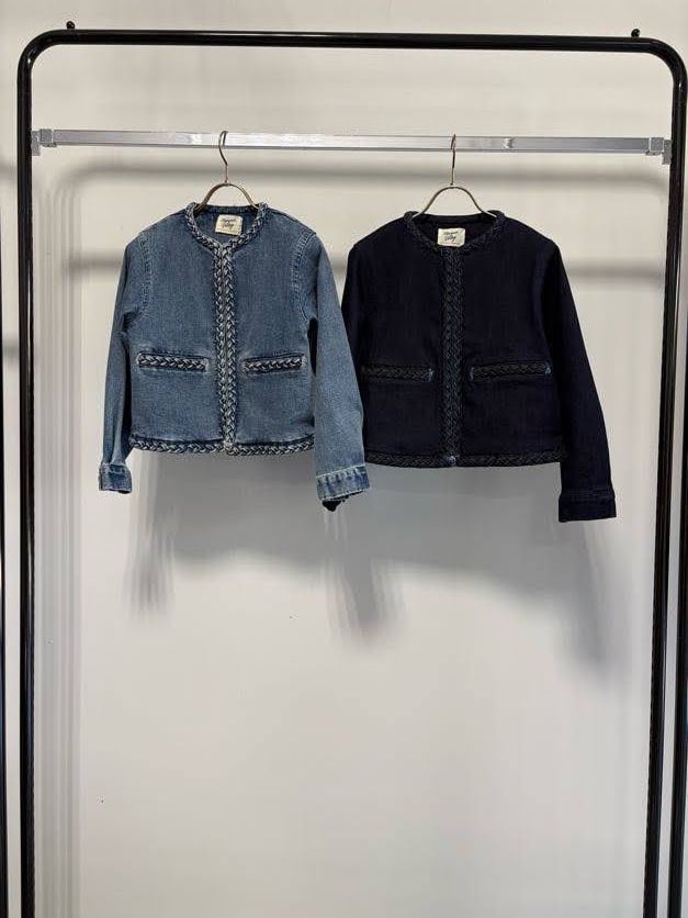 美品　Margaux Vintage ダークデニムジャケット MARGAUX VINTAGE | '27 Spring Collection】 編みこみデ