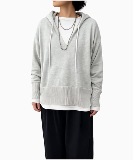 【siro de la bonte 26AW】R653101 32/2COTTON foody pullover