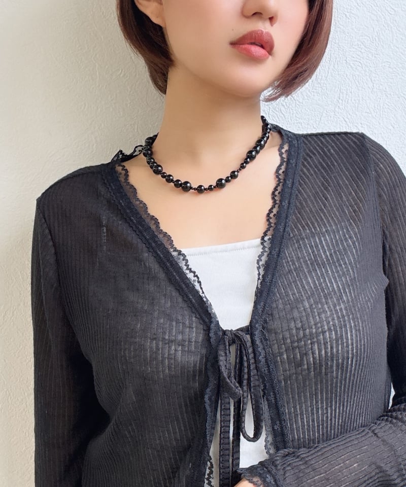 charmaer 27 Early spring】297125 オニキスネックレス | se