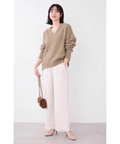 【MICA&DEAL】 ラクーンデュアルVネックニット 0126308103